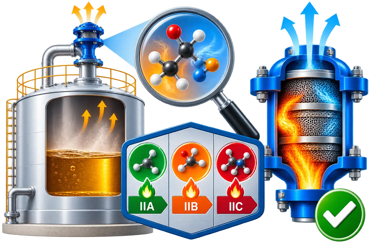 Determine the Gas or Vapour Explosion Group